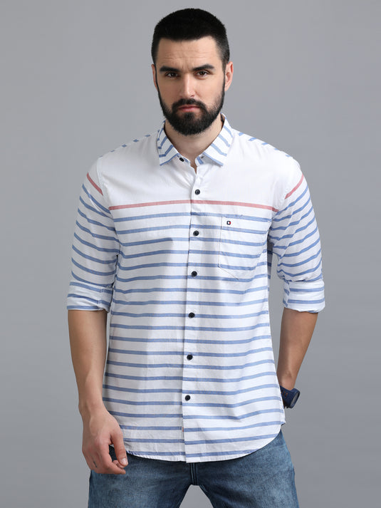 White Chest Panel-Stain Proof Shirt