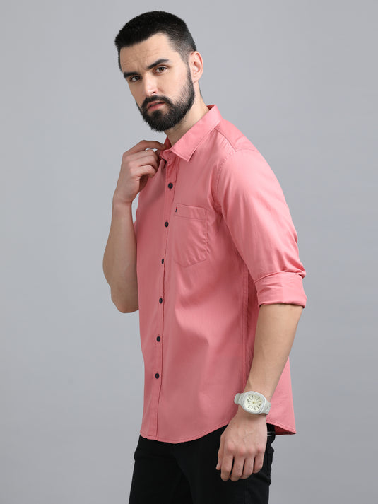 Pink Twill Solid-Stain Proof