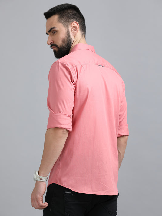 Pink Twill Solid-Stain Proof