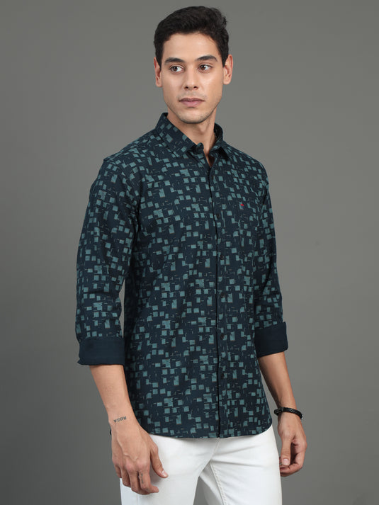 Prussian Blue Print - Stain Proof Shirt