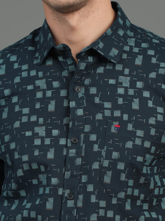 Prussian Blue Print - Stain Proof Shirt